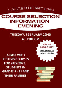 Course Selection Parent Information Evening